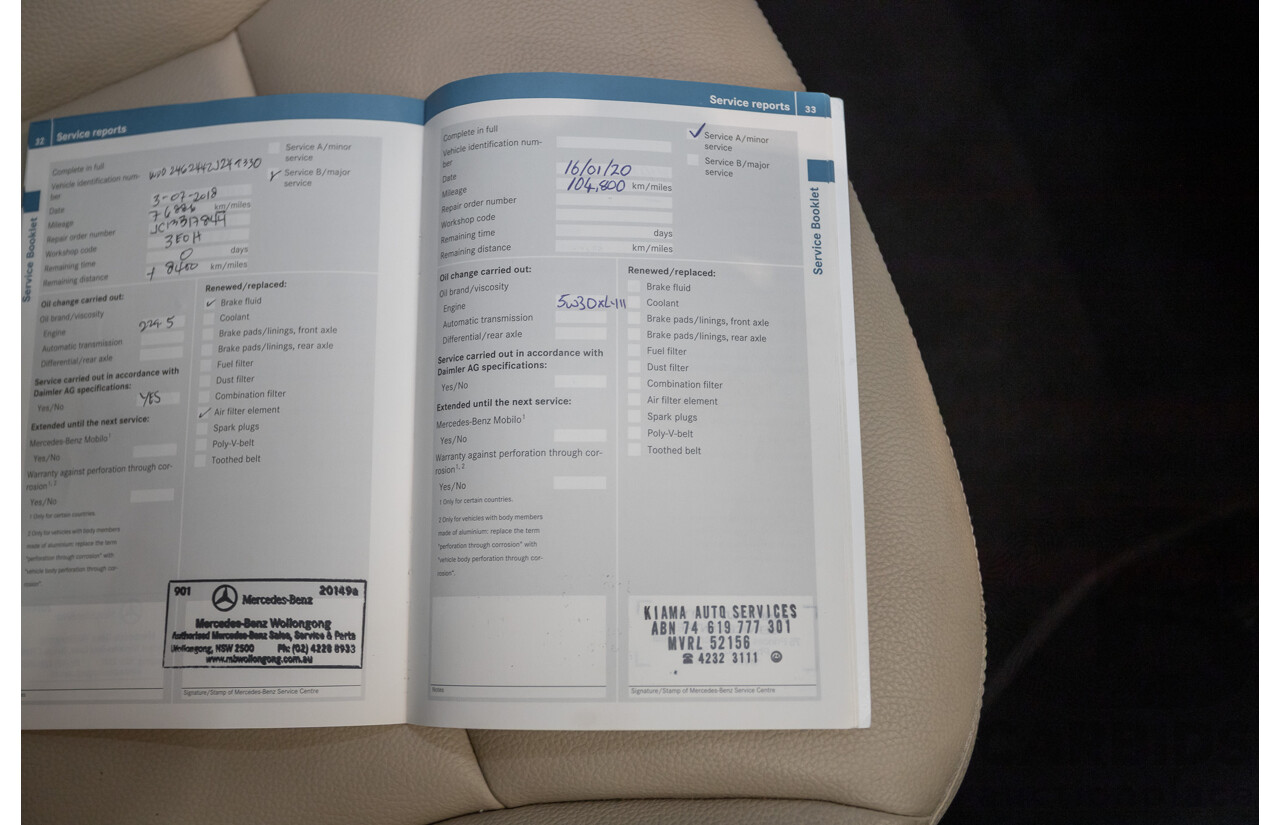 4/2014 Mercedes-Benz B250 246 MY14 5D Hatchback Mountain Grey Metallic Turbo 2.0L