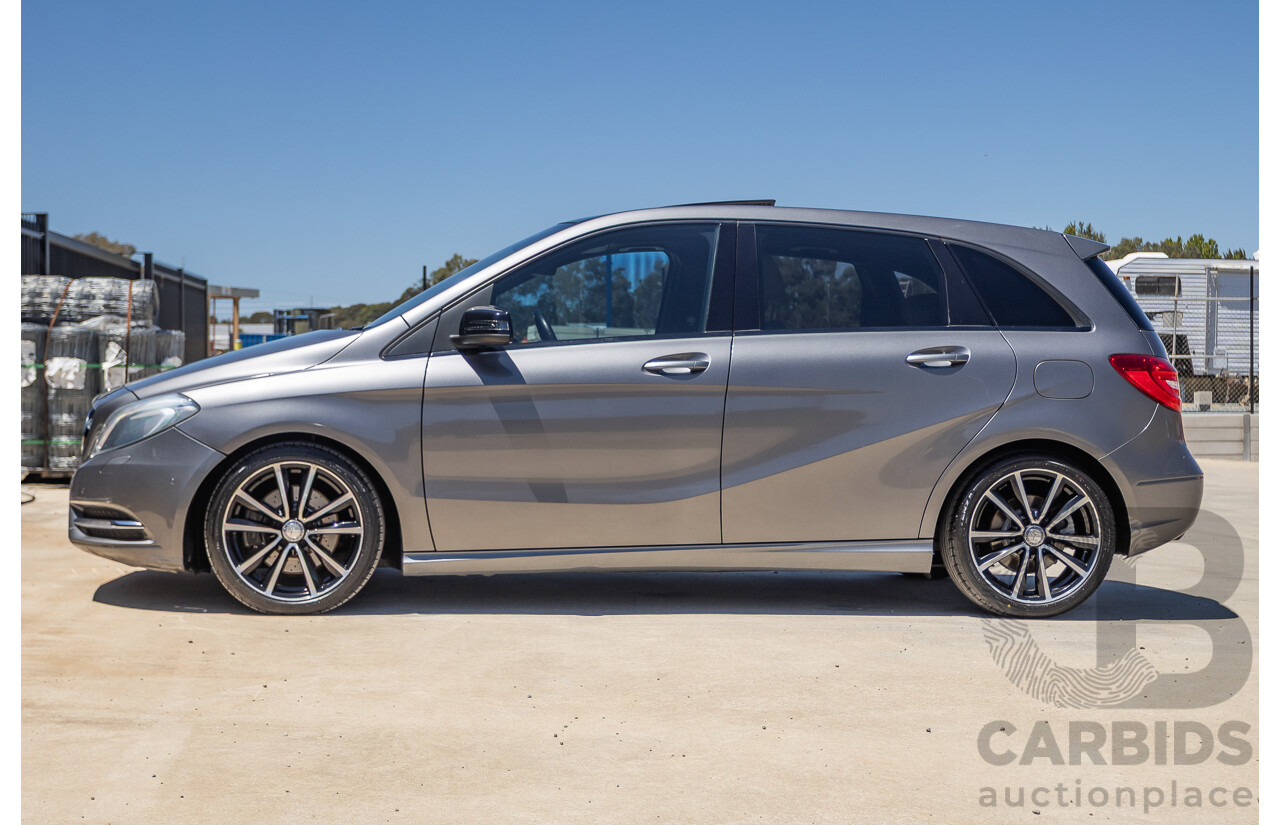 4/2014 Mercedes-Benz B250 246 MY14 5D Hatchback Mountain Grey Metallic Turbo 2.0L
