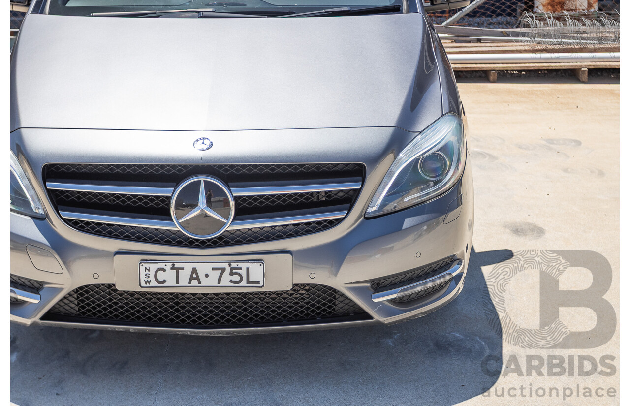 4/2014 Mercedes-Benz B250 246 MY14 5D Hatchback Mountain Grey Metallic Turbo 2.0L
