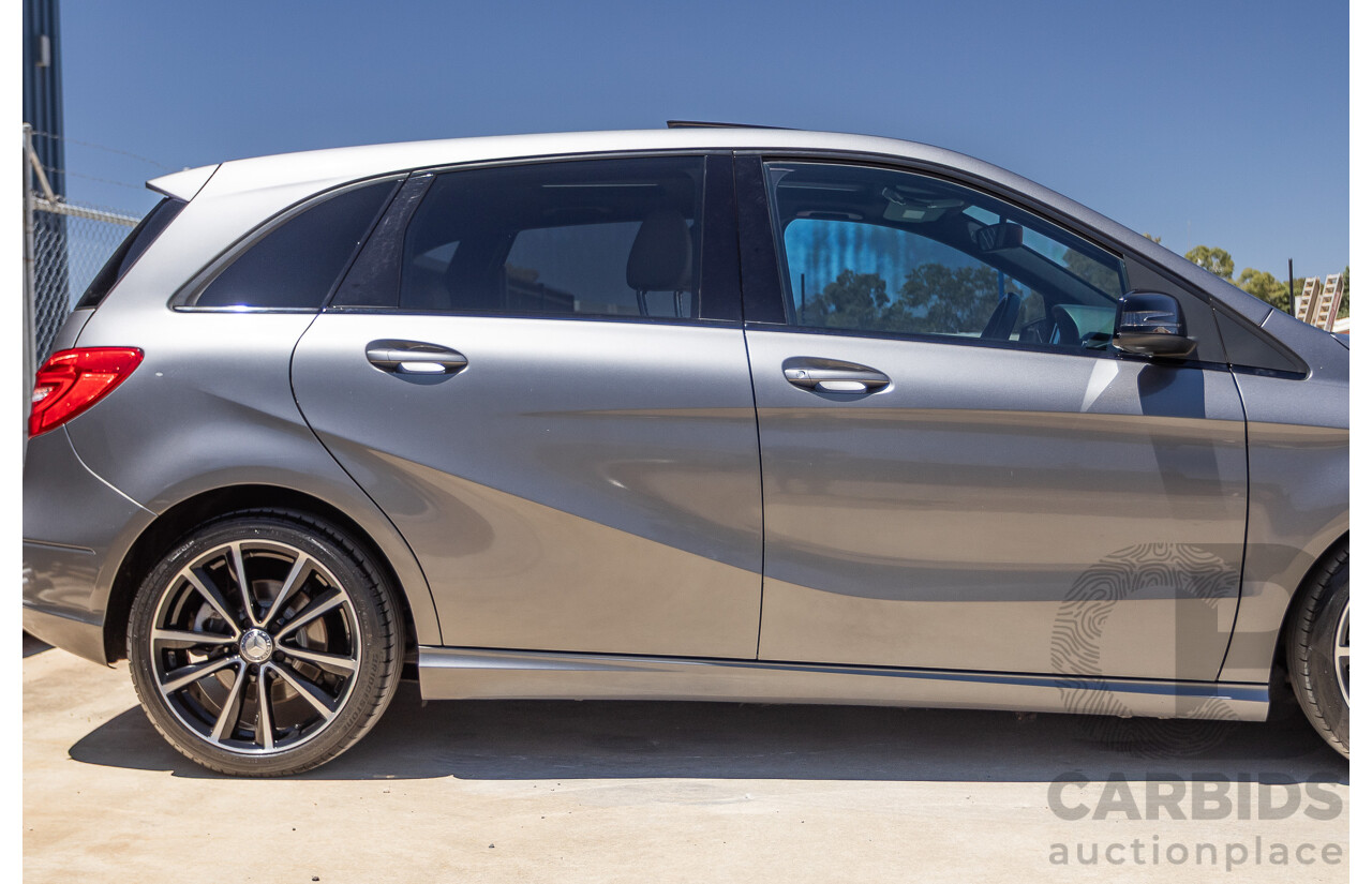 4/2014 Mercedes-Benz B250 246 MY14 5D Hatchback Mountain Grey Metallic Turbo 2.0L