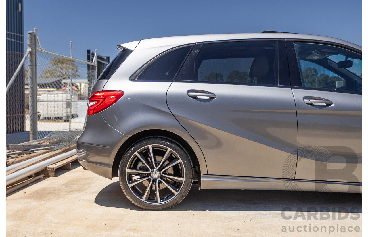 4/2014 Mercedes-Benz B250 246 MY14 5D Hatchback Mountain Grey Metallic Turbo 2.0L