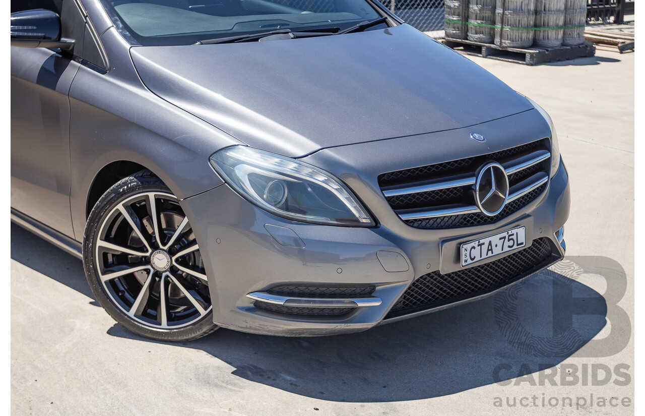 4/2014 Mercedes-Benz B250 246 MY14 5D Hatchback Mountain Grey Metallic Turbo 2.0L