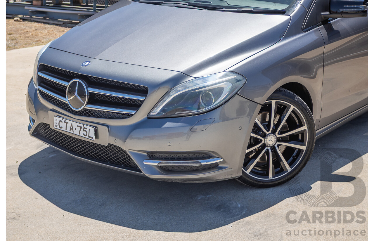 4/2014 Mercedes-Benz B250 246 MY14 5D Hatchback Mountain Grey Metallic Turbo 2.0L