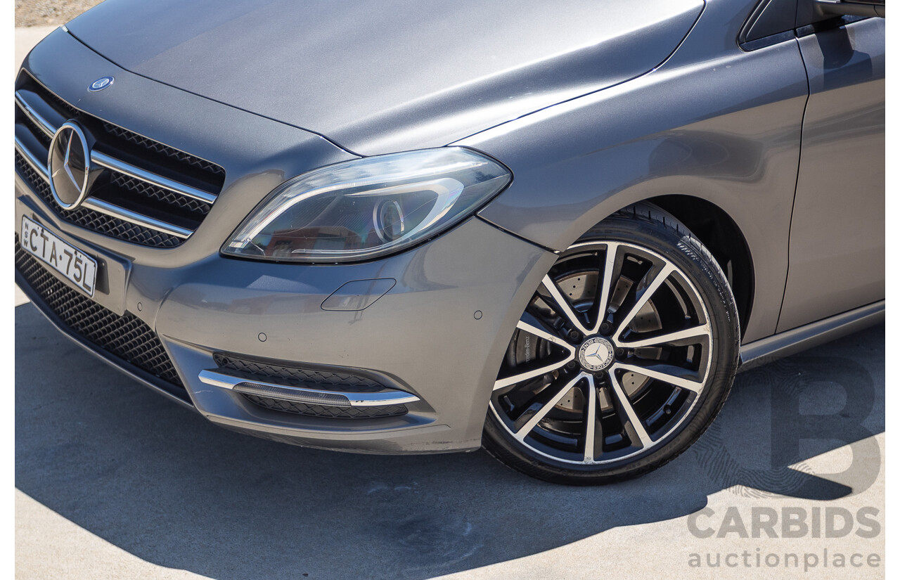 4/2014 Mercedes-Benz B250 246 MY14 5D Hatchback Mountain Grey Metallic Turbo 2.0L