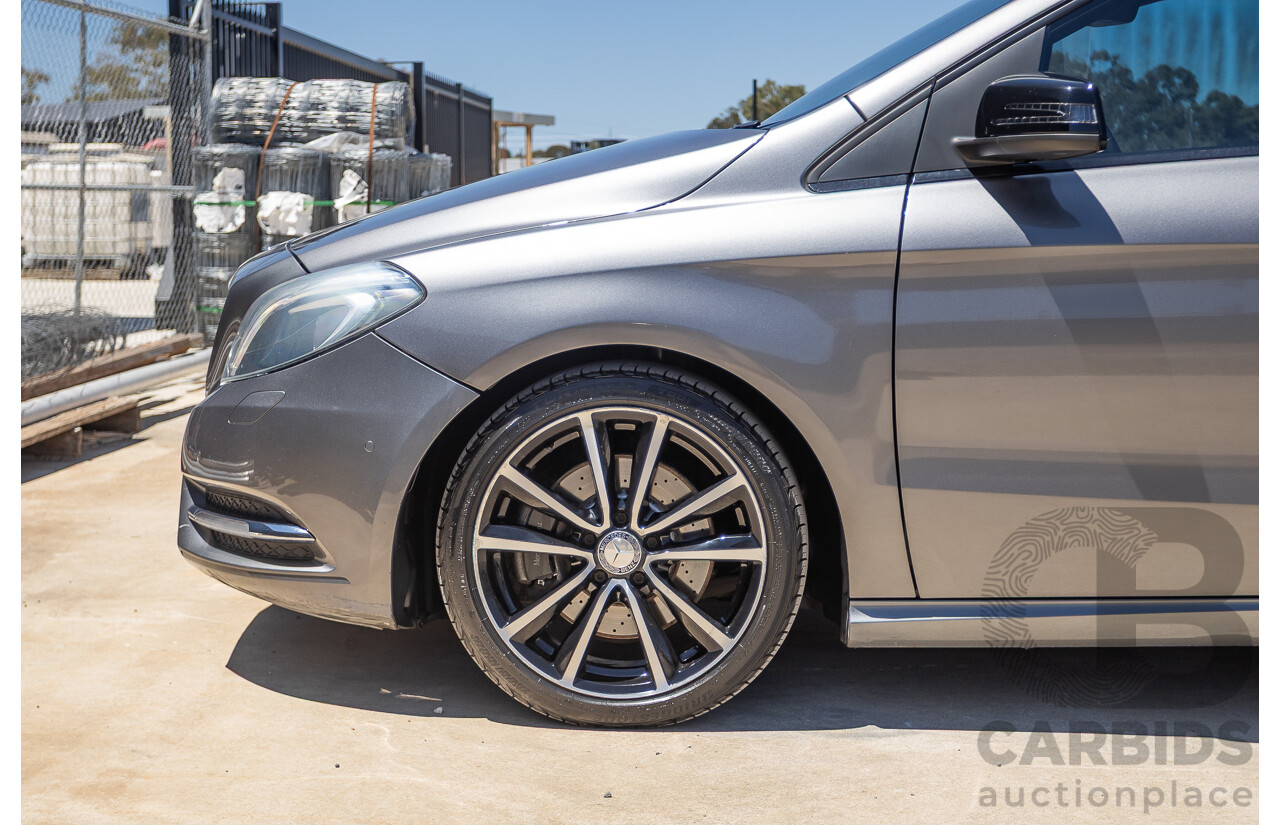 4/2014 Mercedes-Benz B250 246 MY14 5D Hatchback Mountain Grey Metallic Turbo 2.0L