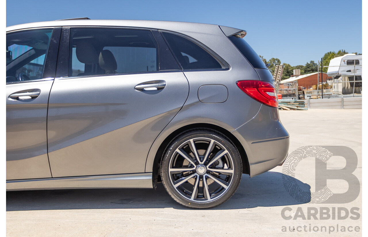 4/2014 Mercedes-Benz B250 246 MY14 5D Hatchback Mountain Grey Metallic Turbo 2.0L