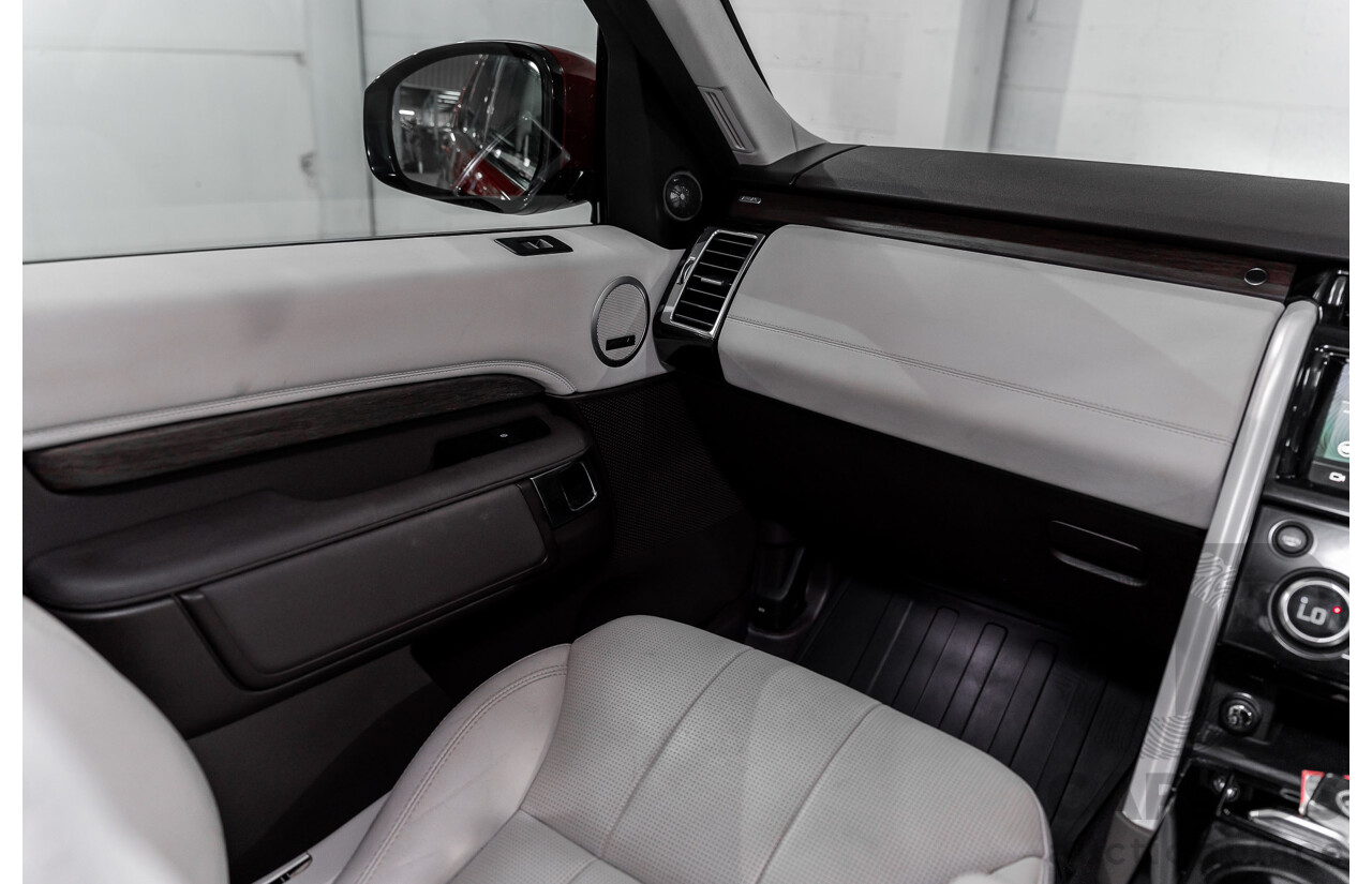 12/2017 Land Rover Discovery TD6 HSE (4WD) MY17 4d Wagon Firenze Red Metallic Turbo Diesel V6 3.0L