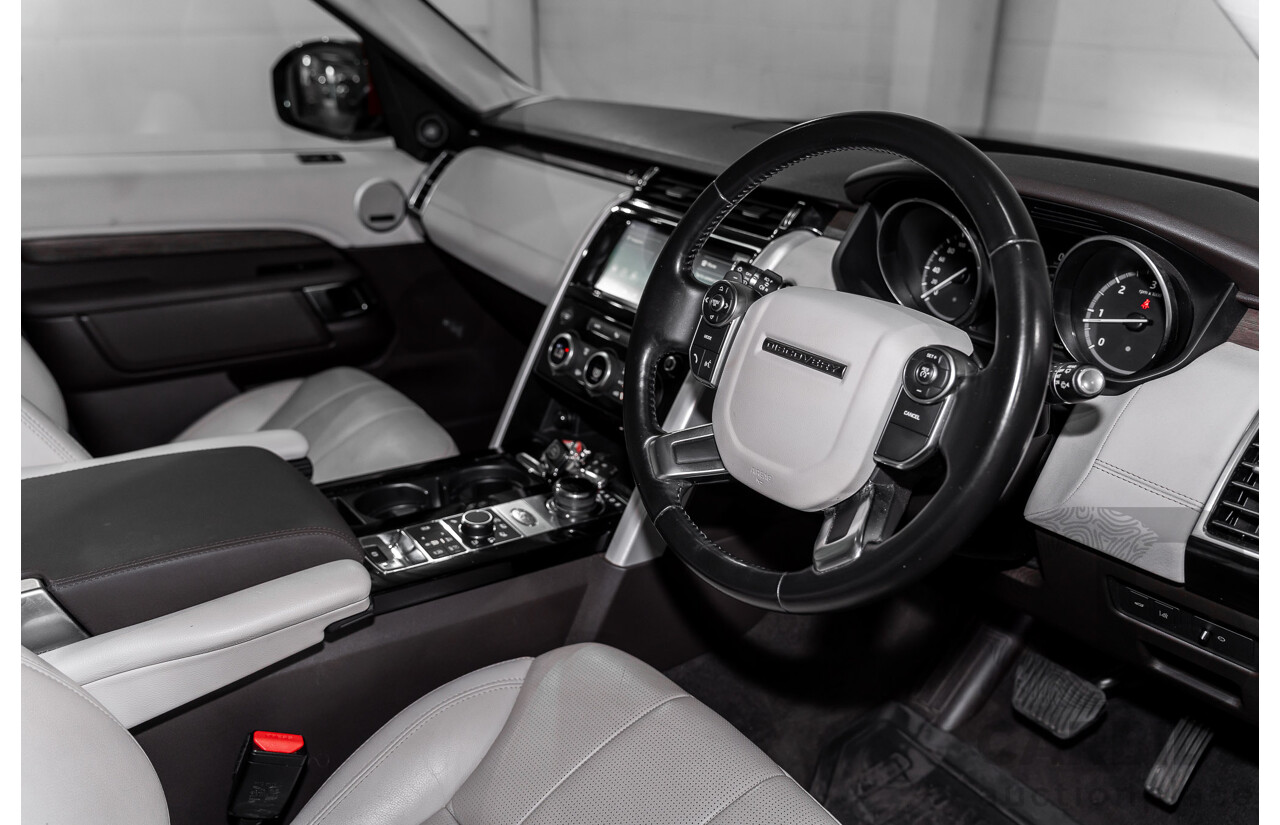 12/2017 Land Rover Discovery TD6 HSE (4WD) MY17 4d Wagon Firenze Red Metallic Turbo Diesel V6 3.0L