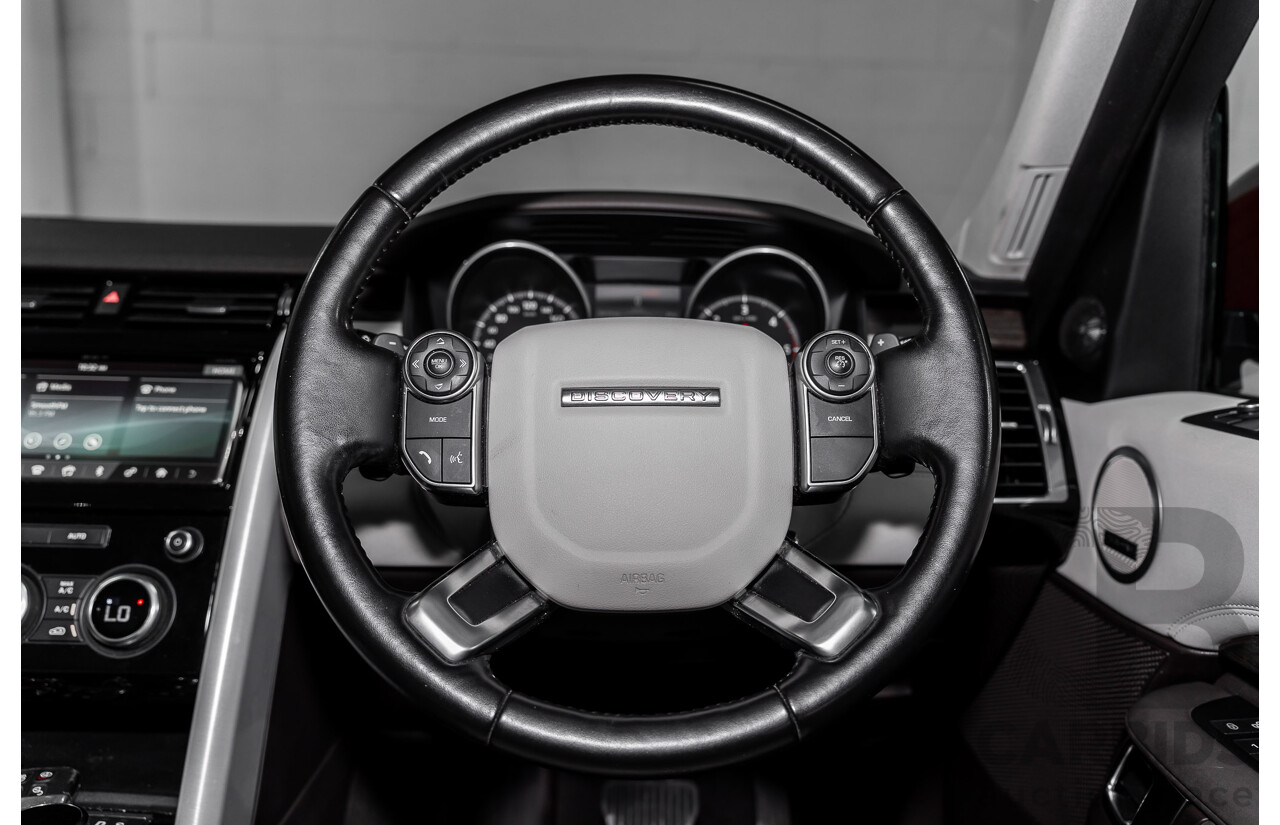 12/2017 Land Rover Discovery TD6 HSE (4WD) MY17 4d Wagon Firenze Red Metallic Turbo Diesel V6 3.0L