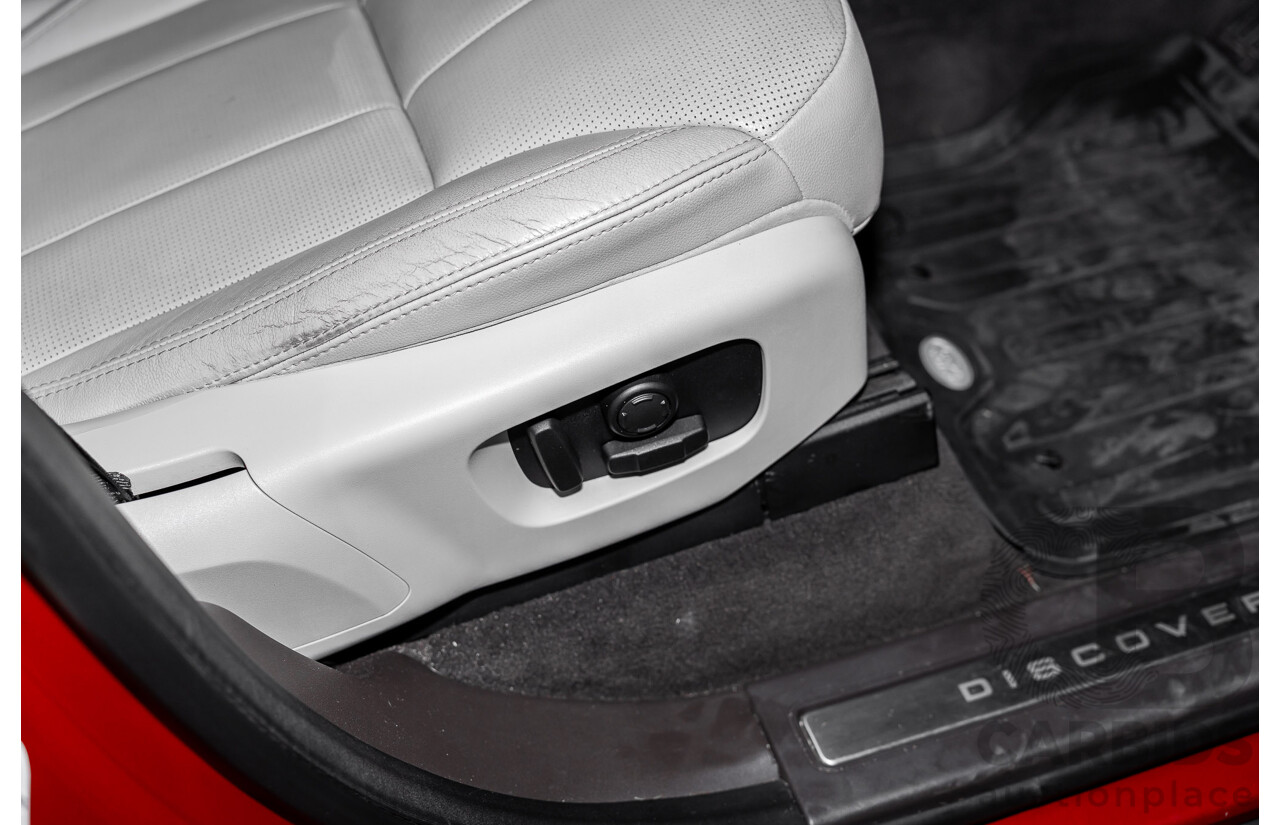 12/2017 Land Rover Discovery TD6 HSE (4WD) MY17 4d Wagon Firenze Red Metallic Turbo Diesel V6 3.0L