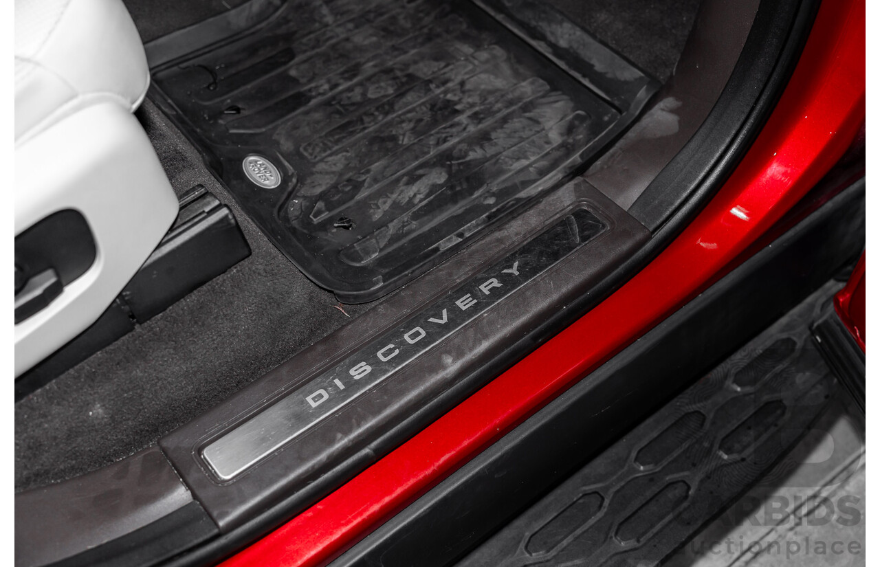 12/2017 Land Rover Discovery TD6 HSE (4WD) MY17 4d Wagon Firenze Red Metallic Turbo Diesel V6 3.0L