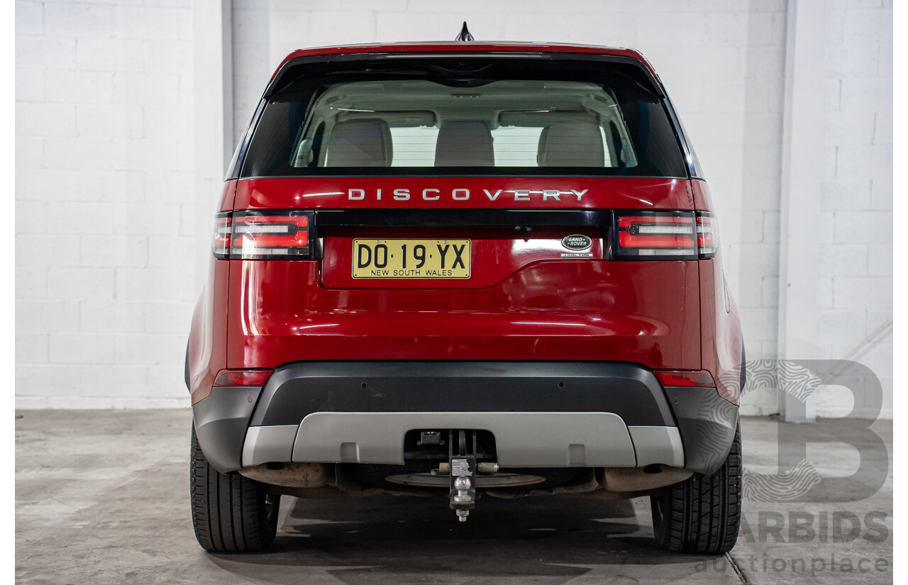 12/2017 Land Rover Discovery TD6 HSE (4WD) MY17 4d Wagon Firenze Red Metallic Turbo Diesel V6 3.0L