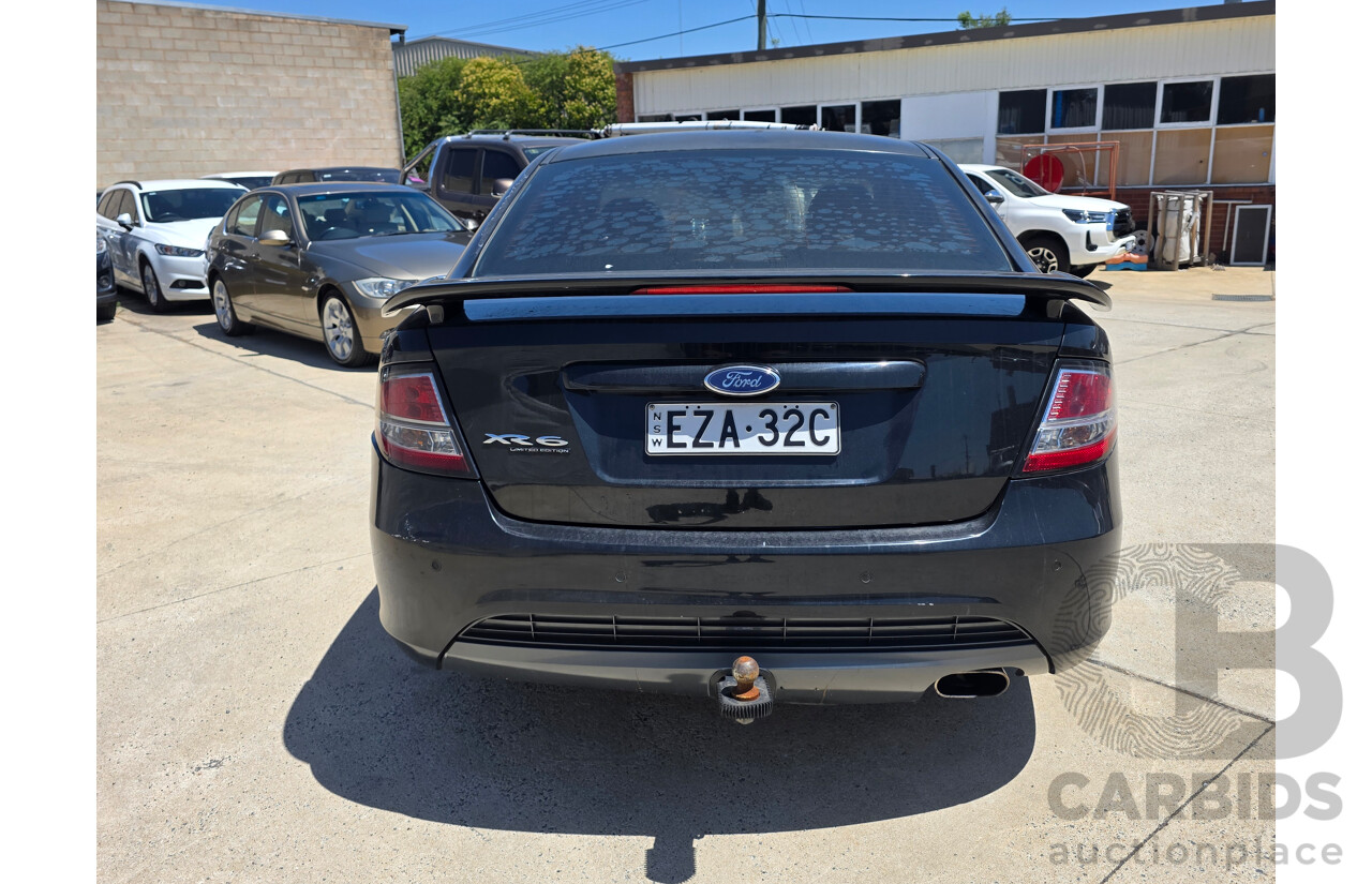 9/2011 Ford Falcon XR6 Limited Edition FG UPGRADE 4d Sedan Black 4.0L