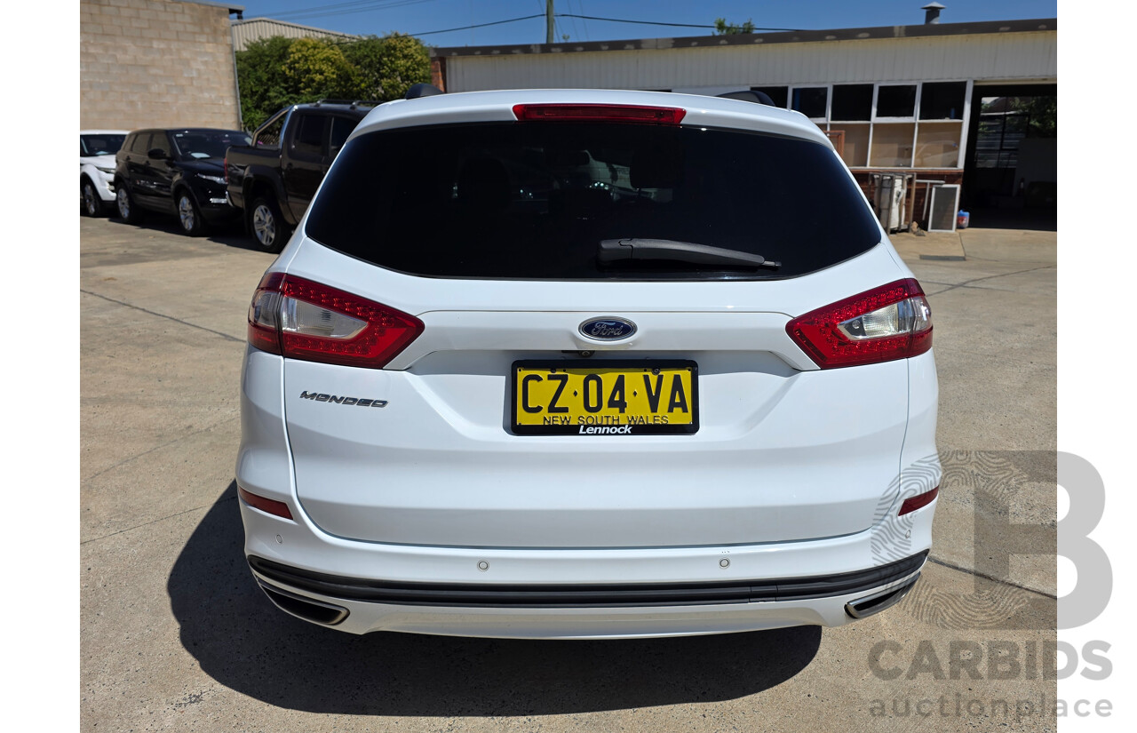 08/2016 Ford Mondeo Ambiente TDCi MD 4D Wagon Frozen White Turbo Diesel 2.0L