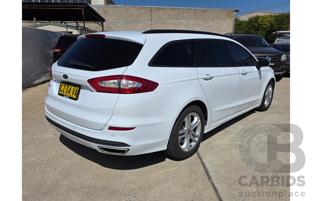 08/2016 Ford Mondeo Ambiente TDCi MD 4D Wagon Frozen White Turbo Diesel 2.0L