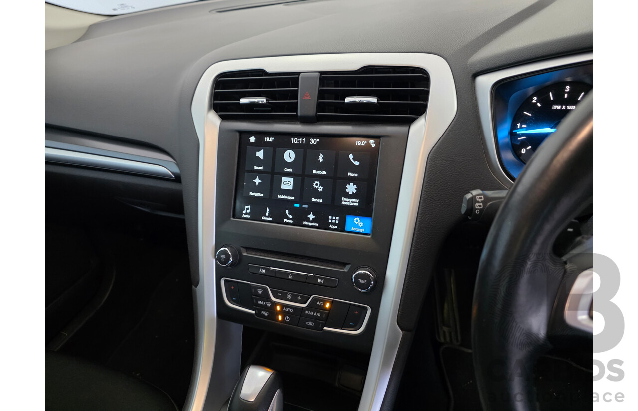 08/2016 Ford Mondeo Ambiente TDCi MD 4D Wagon Frozen White Turbo Diesel 2.0L