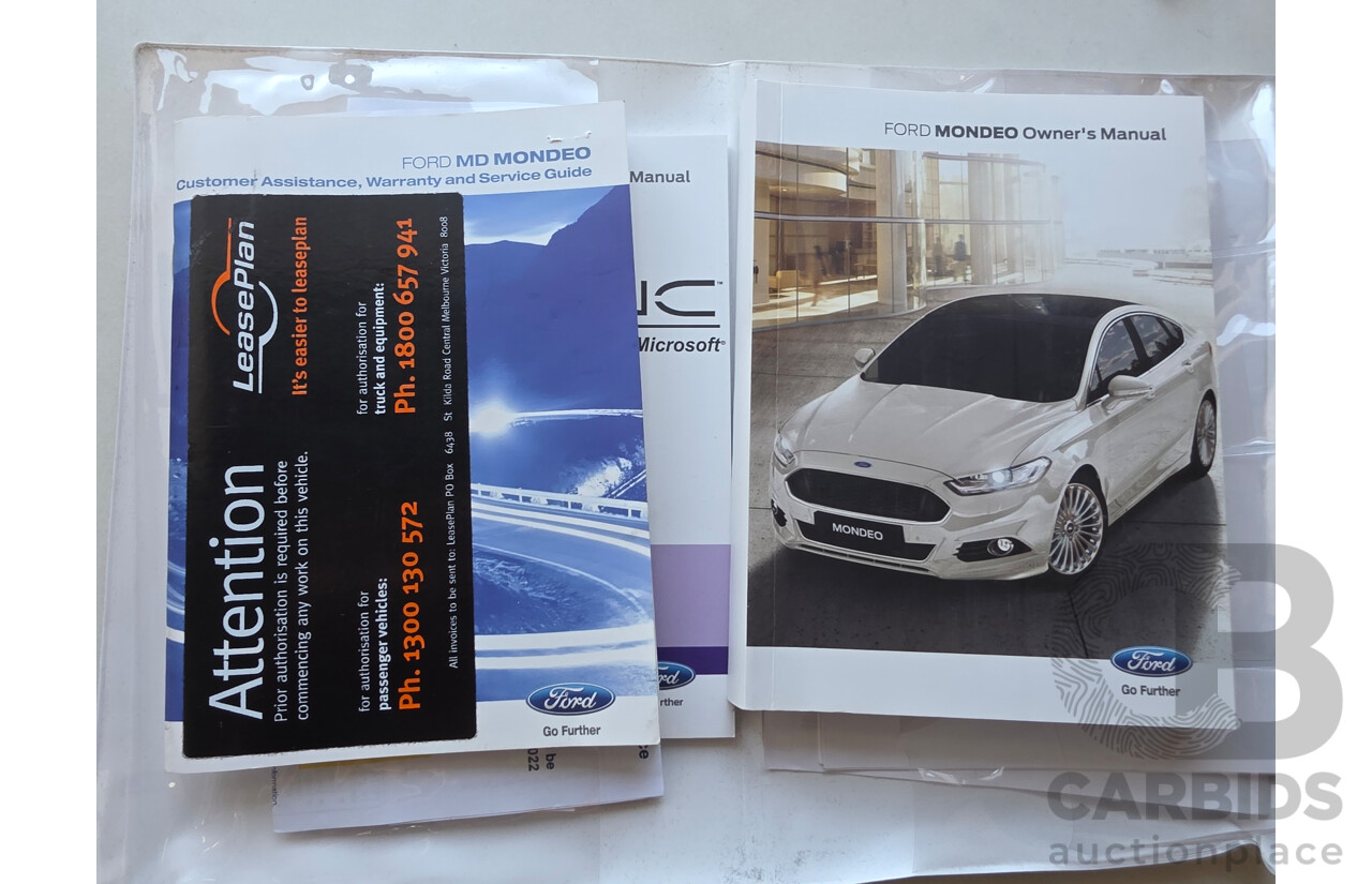 08/2016 Ford Mondeo Ambiente TDCi MD 4D Wagon Frozen White Turbo Diesel 2.0L