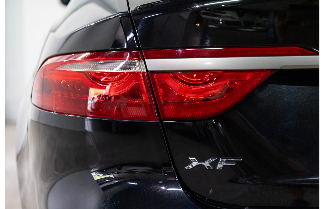 10/2018 Jaguar XF 25t R-Sport (184kW RWD) X260 MY19 4D Sedan Ultimate Black Metallic Turbo 2.0L