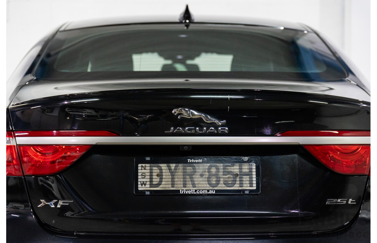 10/2018 Jaguar XF 25t R-Sport (184kW RWD) X260 MY19 4D Sedan Ultimate Black Metallic Turbo 2.0L