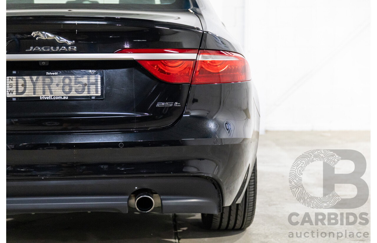 10/2018 Jaguar XF 25t R-Sport (184kW RWD) X260 MY19 4D Sedan Ultimate Black Metallic Turbo 2.0L