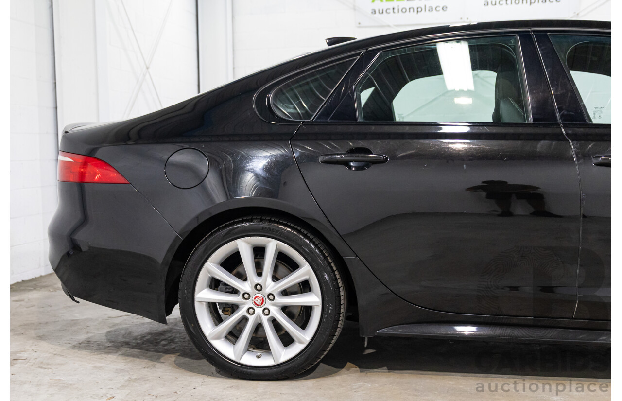 10/2018 Jaguar XF 25t R-Sport (184kW RWD) X260 MY19 4D Sedan Ultimate Black Metallic Turbo 2.0L