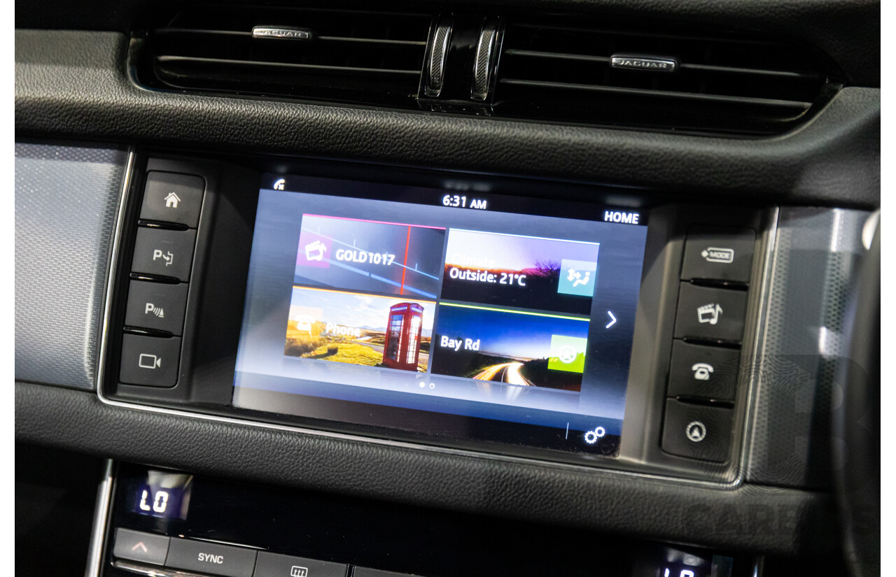 10/2018 Jaguar XF 25t R-Sport (184kW RWD) X260 MY19 4D Sedan Ultimate Black Metallic Turbo 2.0L