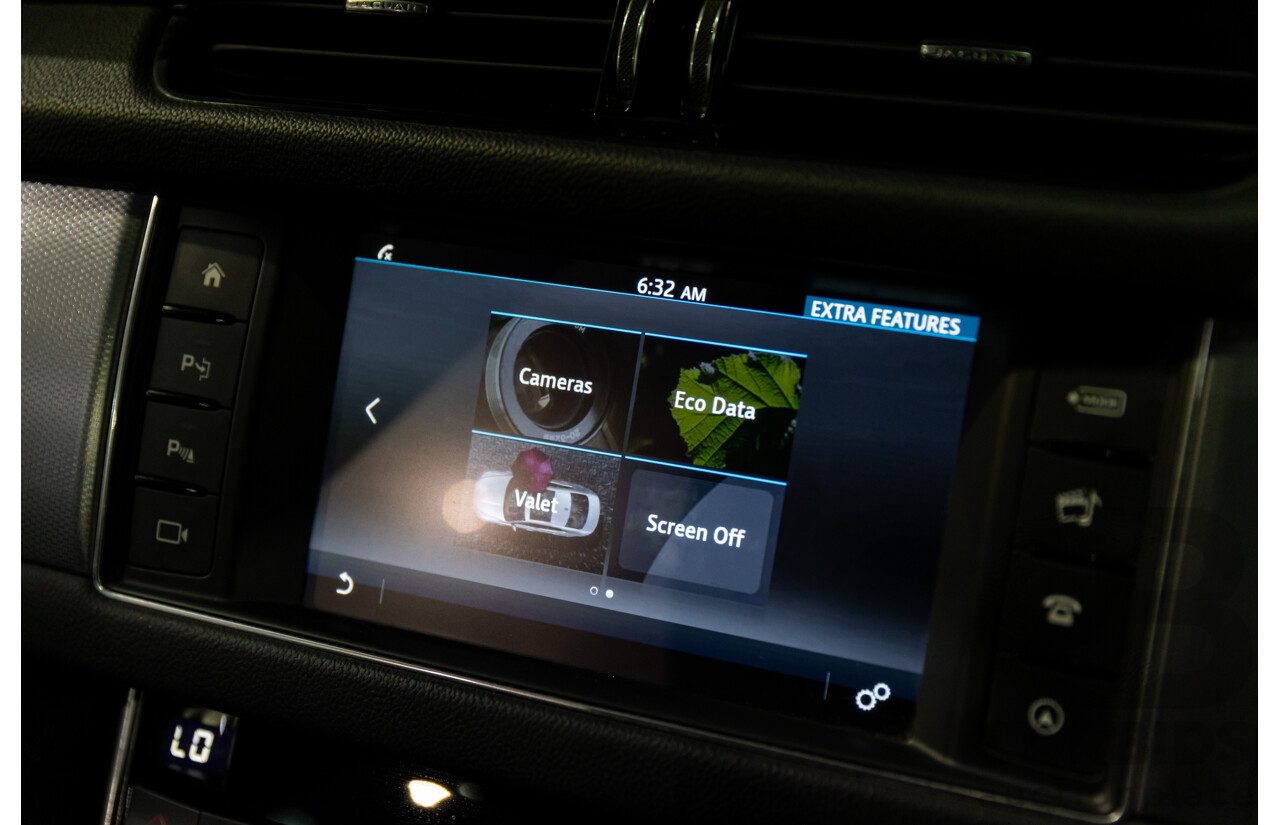 10/2018 Jaguar XF 25t R-Sport (184kW RWD) X260 MY19 4D Sedan Ultimate Black Metallic Turbo 2.0L