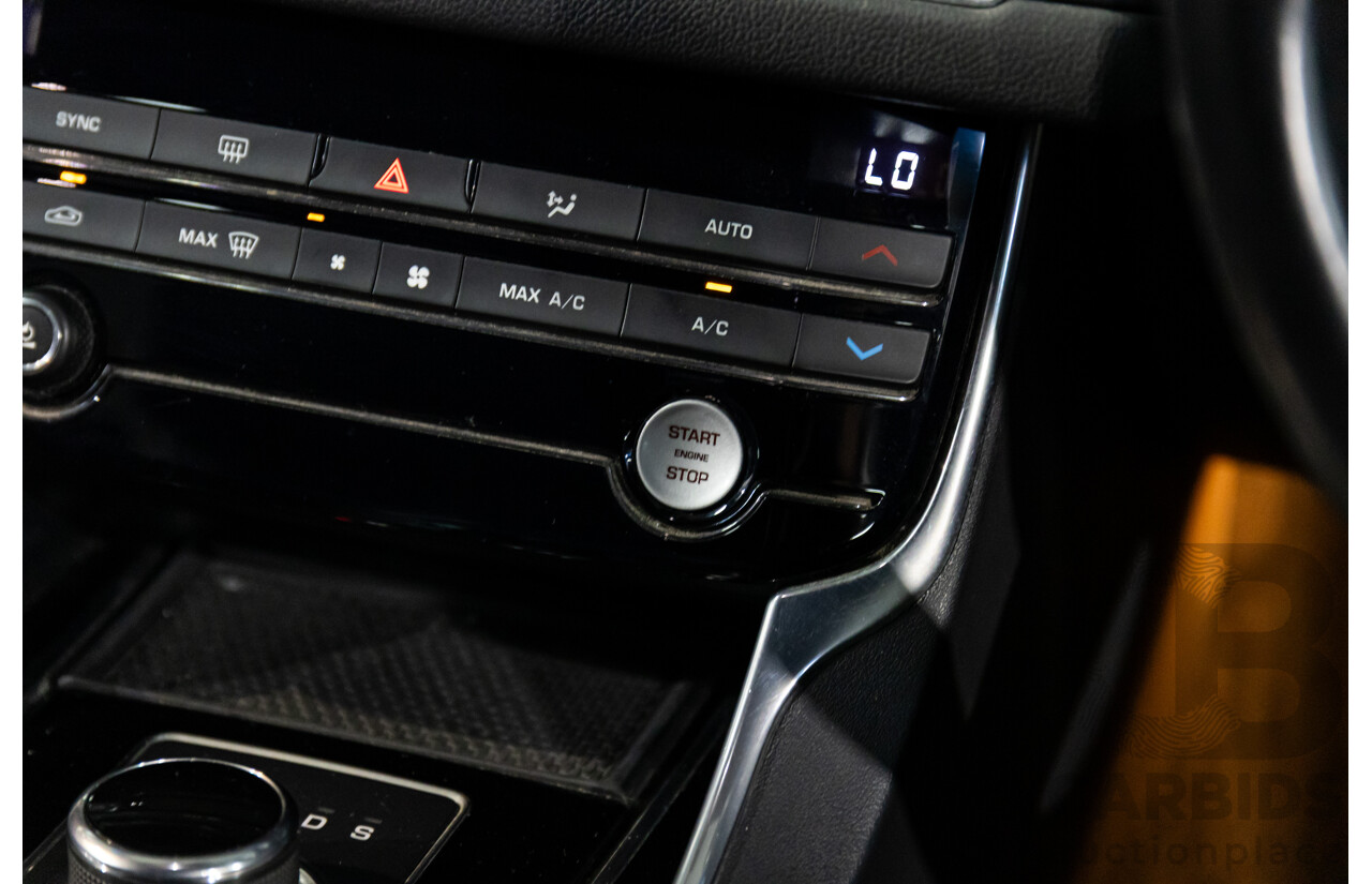 10/2018 Jaguar XF 25t R-Sport (184kW RWD) X260 MY19 4D Sedan Ultimate Black Metallic Turbo 2.0L