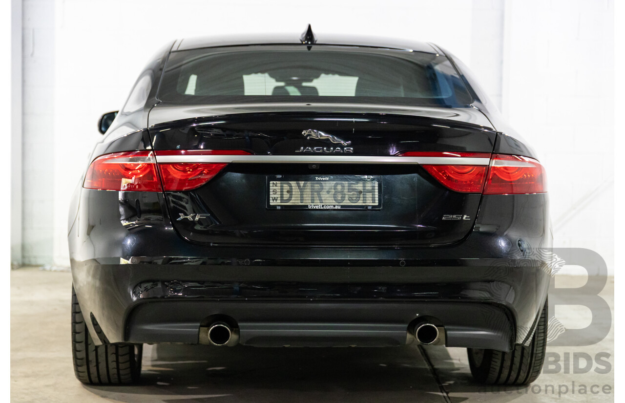 10/2018 Jaguar XF 25t R-Sport (184kW RWD) X260 MY19 4D Sedan Ultimate Black Metallic Turbo 2.0L
