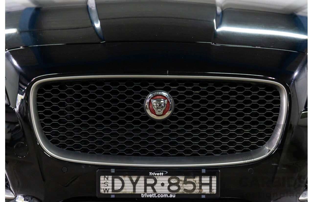 10/2018 Jaguar XF 25t R-Sport (184kW RWD) X260 MY19 4D Sedan Ultimate Black Metallic Turbo 2.0L