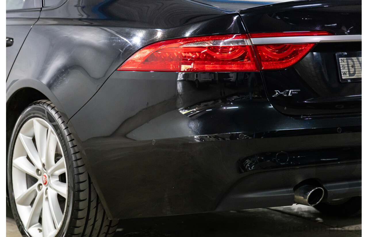 10/2018 Jaguar XF 25t R-Sport (184kW RWD) X260 MY19 4D Sedan Ultimate Black Metallic Turbo 2.0L