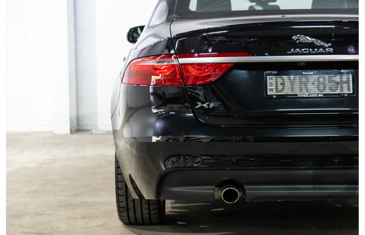 10/2018 Jaguar XF 25t R-Sport (184kW RWD) X260 MY19 4D Sedan Ultimate Black Metallic Turbo 2.0L