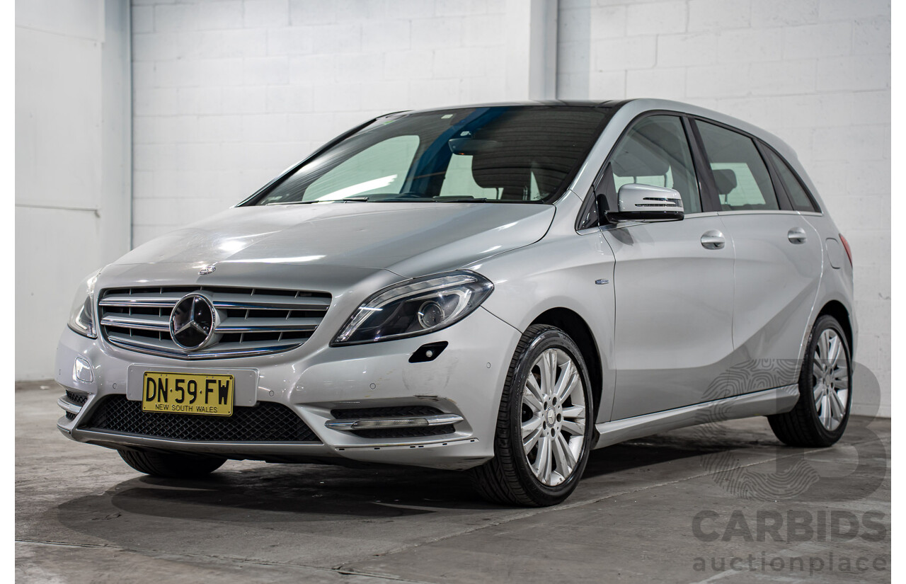 8/2012 Mercedes-Benz B200 CDI BE 246 MY13 5d Hatchback Polar Silver Metallic Turbo Diesel 1.8L