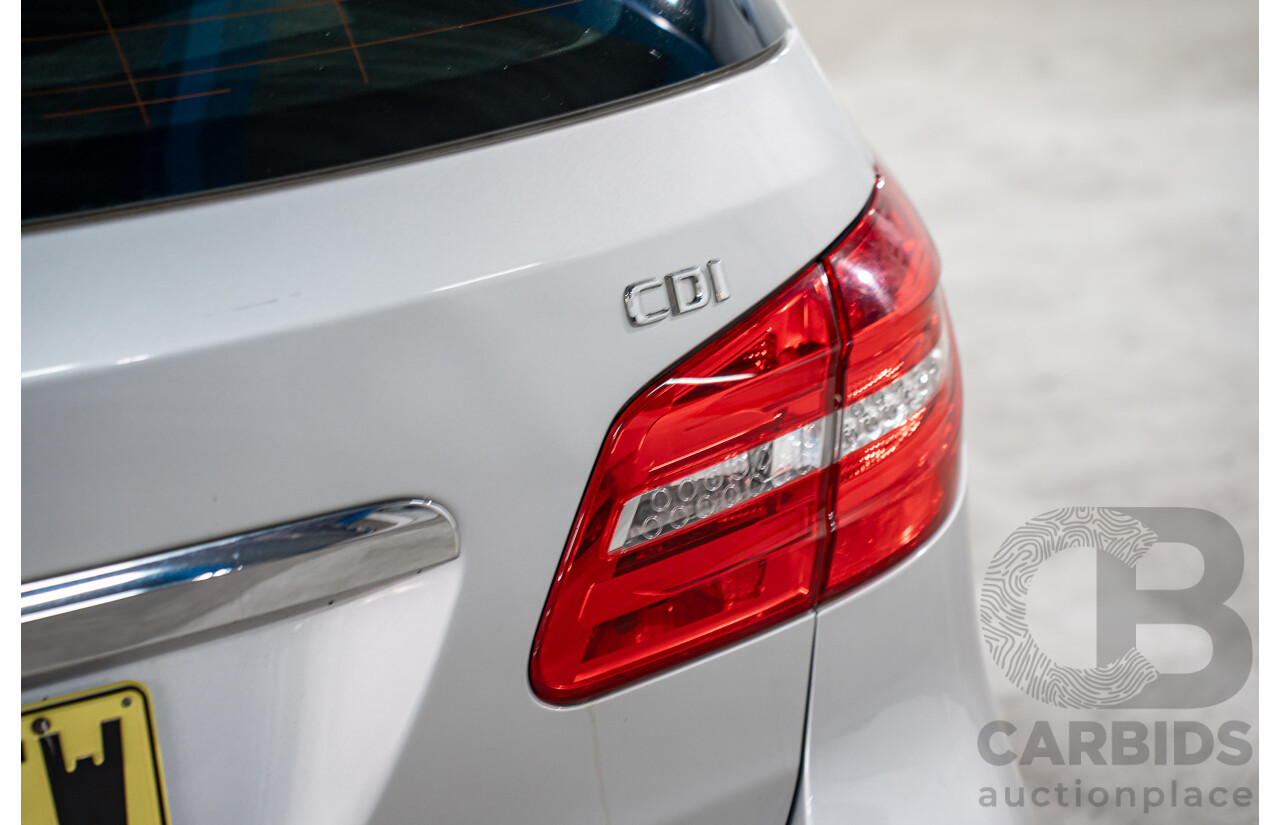 8/2012 Mercedes-Benz B200 CDI BE 246 MY13 5d Hatchback Polar Silver Metallic Turbo Diesel 1.8L