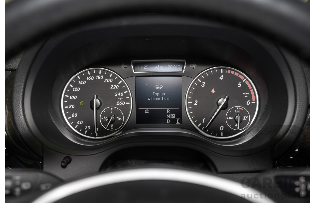 8/2012 Mercedes-Benz B200 CDI BE 246 MY13 5d Hatchback Polar Silver Metallic Turbo Diesel 1.8L