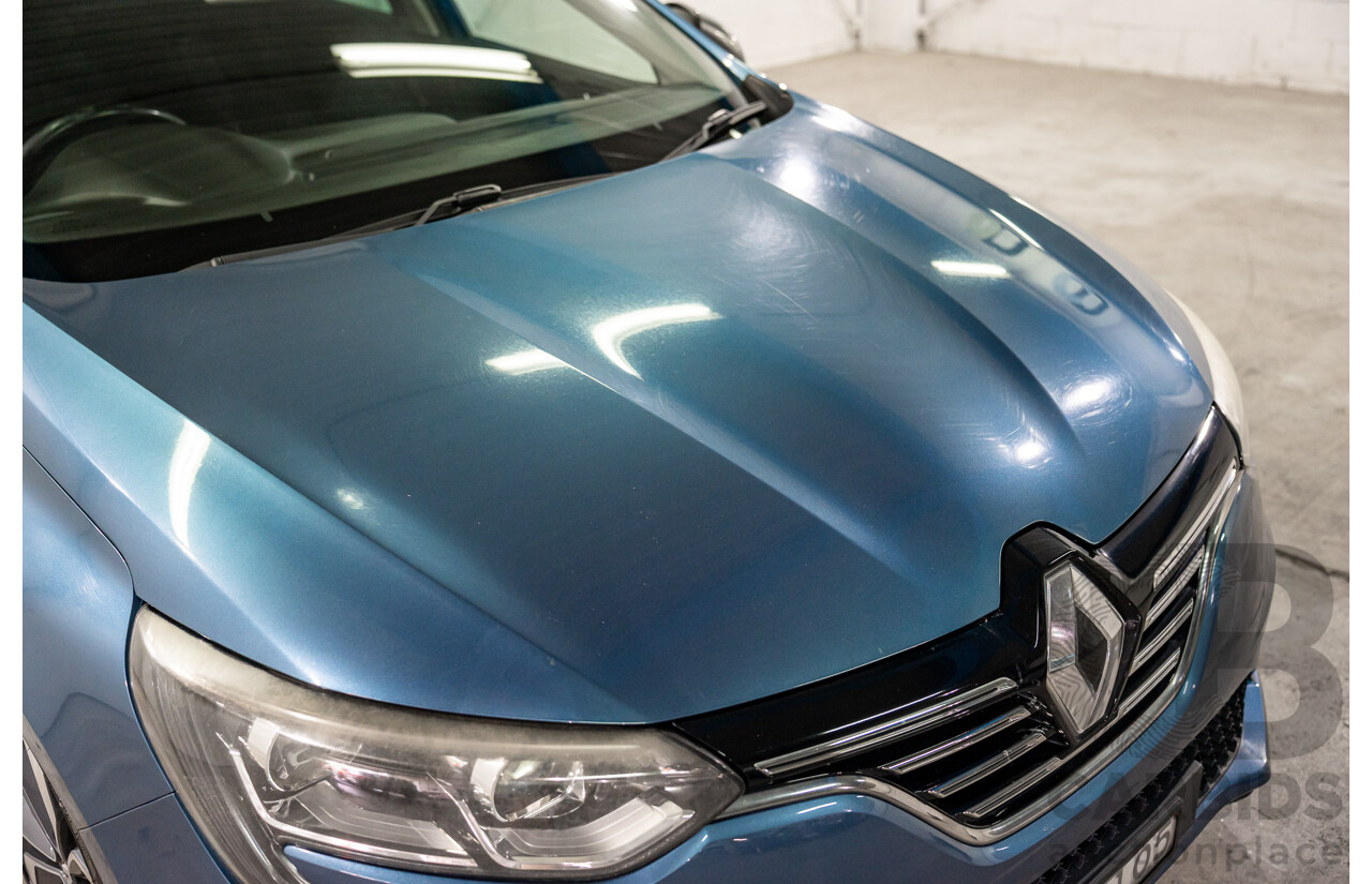 08/2018 Renault Megane GT-Line (FWD) XFB-BFB 5d Hatchback Blue Berlin Metallic Turbo 1.2L