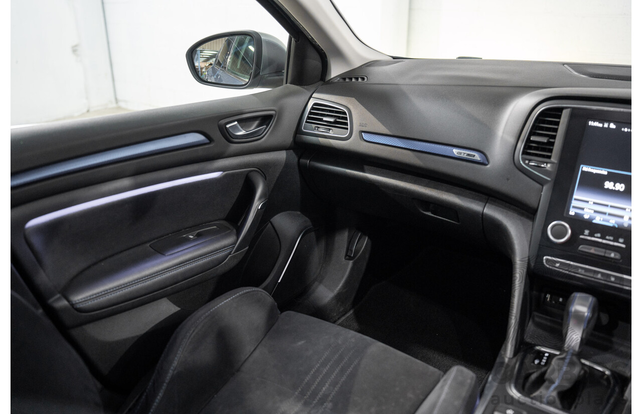 08/2018 Renault Megane GT-Line (FWD) XFB-BFB 5d Hatchback Blue Berlin Metallic Turbo 1.2L