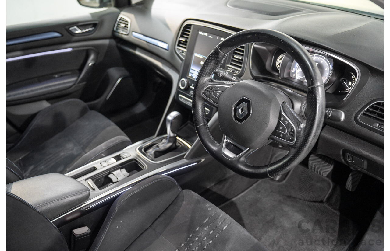 08/2018 Renault Megane GT-Line (FWD) XFB-BFB 5d Hatchback Blue Berlin Metallic Turbo 1.2L