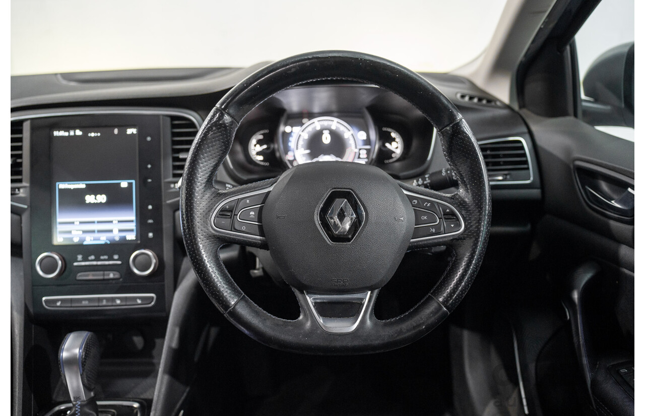 08/2018 Renault Megane GT-Line (FWD) XFB-BFB 5d Hatchback Blue Berlin Metallic Turbo 1.2L