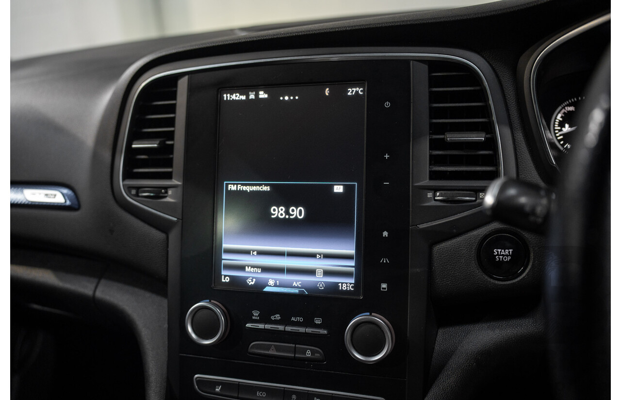 08/2018 Renault Megane GT-Line (FWD) XFB-BFB 5d Hatchback Blue Berlin Metallic Turbo 1.2L