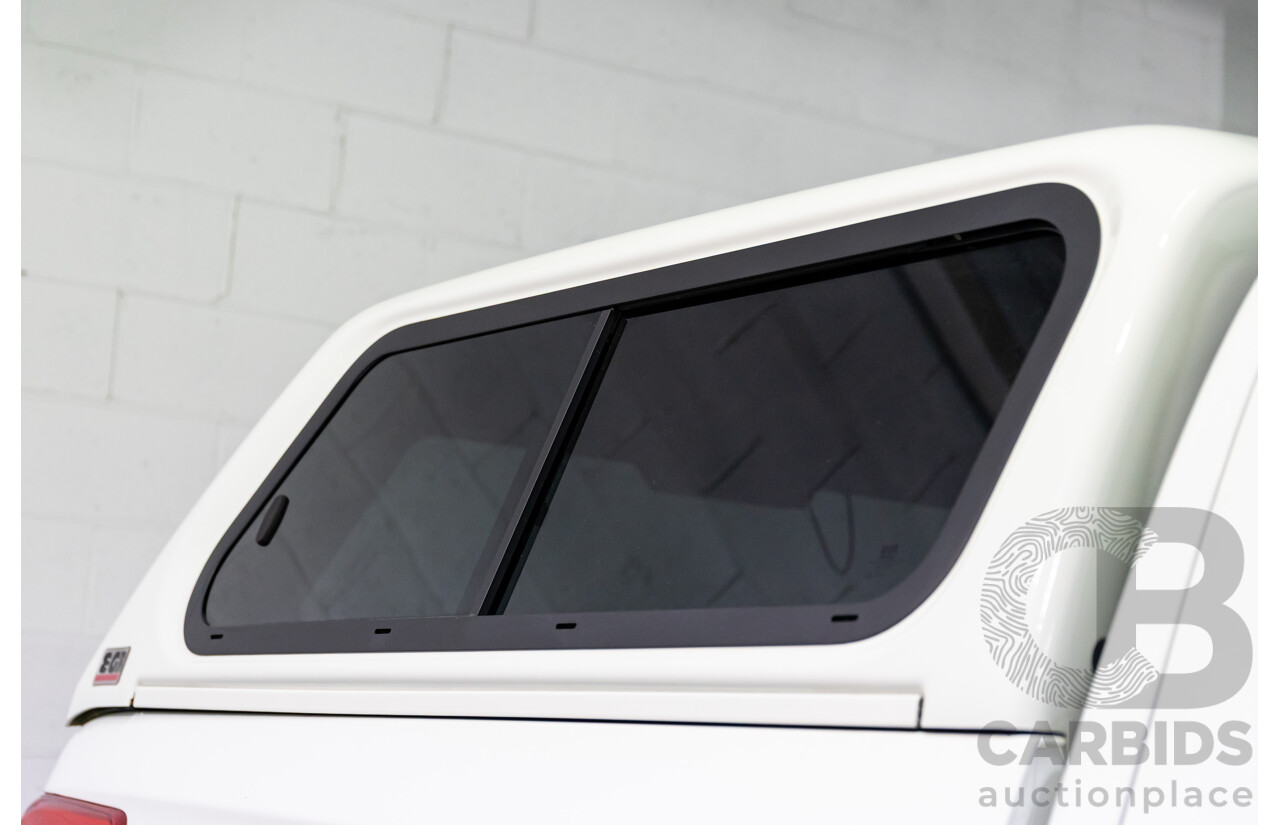 04/2018 Mitsubishi Triton GLX Plus (4x4) MQ MY18 Dual Cab Utility Solid White Turbo Diesel 2.4L