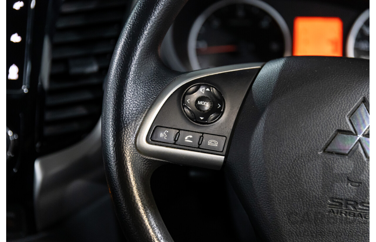 04/2018 Mitsubishi Triton GLX Plus (4x4) MQ MY18 Dual Cab Utility Solid White Turbo Diesel 2.4L