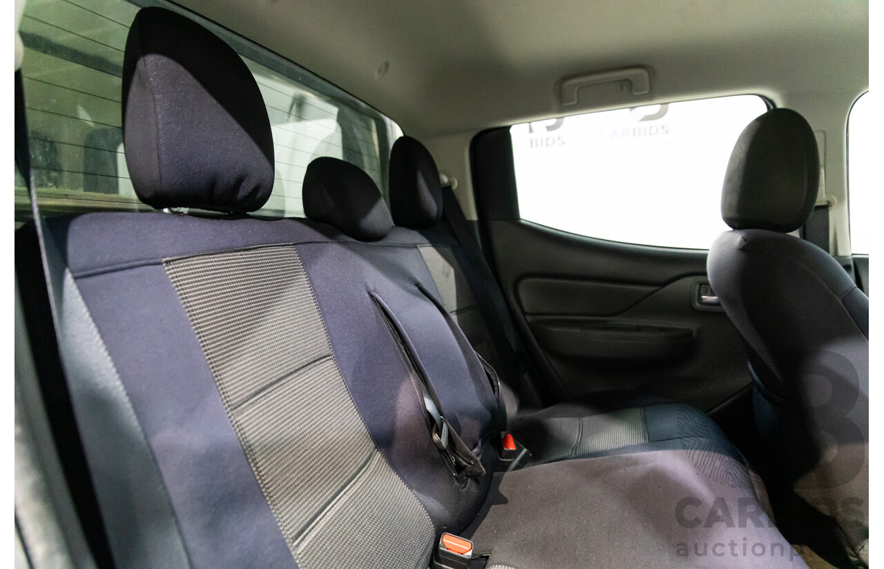 04/2018 Mitsubishi Triton GLX Plus (4x4) MQ MY18 Dual Cab Utility Solid White Turbo Diesel 2.4L