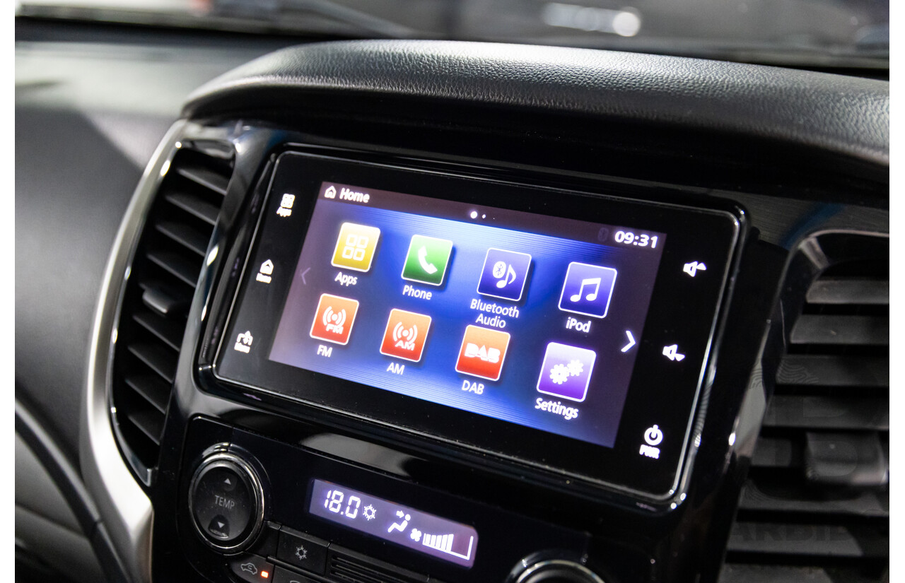 04/2018 Mitsubishi Triton GLX Plus (4x4) MQ MY18 Dual Cab Utility Solid White Turbo Diesel 2.4L