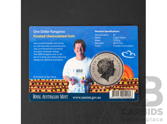 Australian 2009 Frosted One Dollar Coin Ken Done