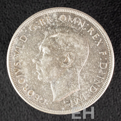 Australian 1938 KGVI Silver Crown, VF