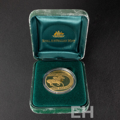 Australian 2000 Proof Five Dollar Coin, Phar Lap