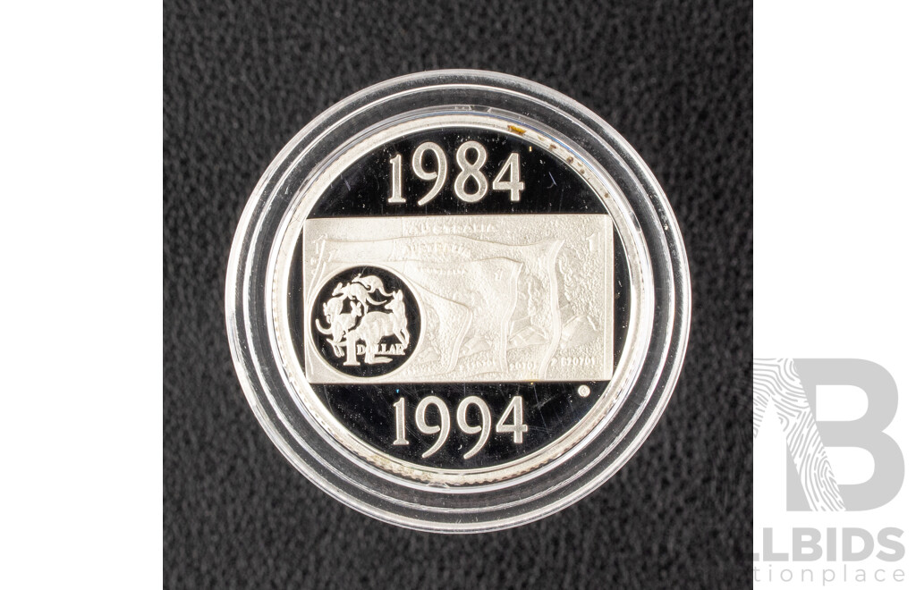 Australian 1994 Silver One Dollar Coin, Sydney Coin Fair Issue