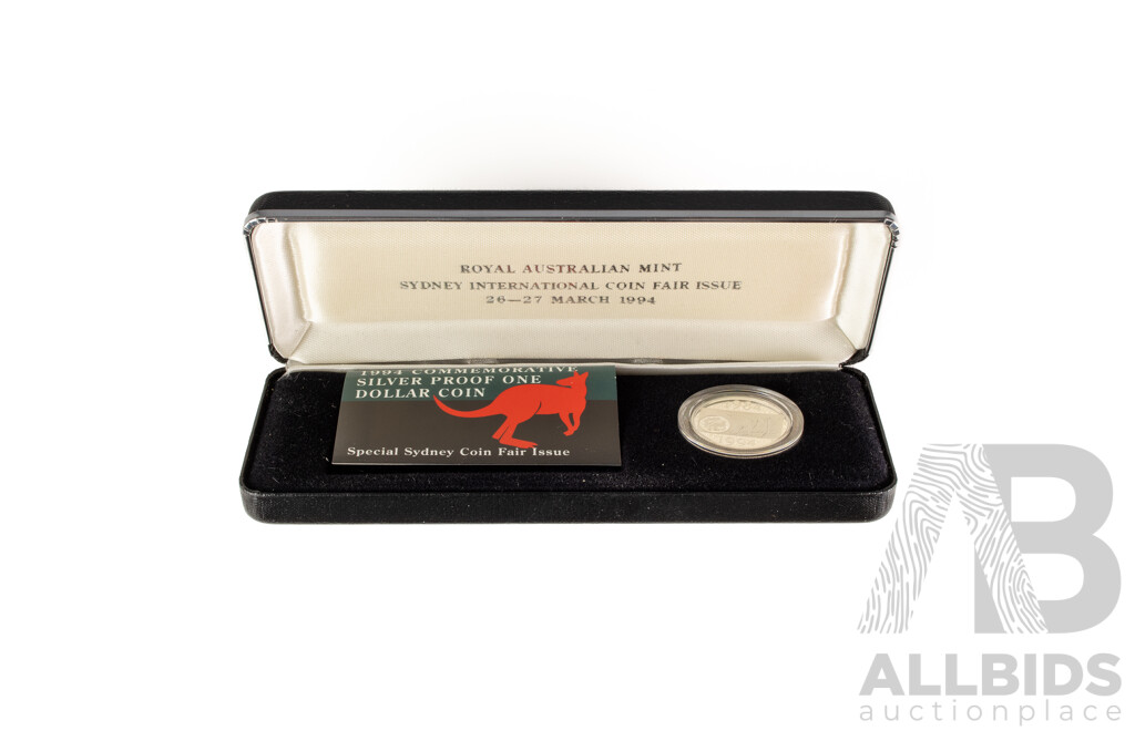 Australian 1994 Silver One Dollar Coin, Sydney Coin Fair Issue