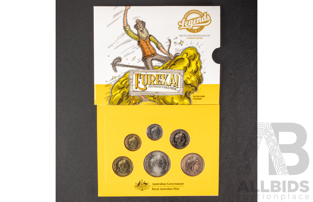 Australian RAM 2020 Six Coin Set, Eureka Welcome Stranger